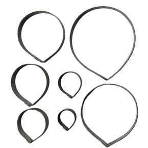 Conjunto de Cortadores da Rosa Inglesa com 7 tamanhos diferentes em Latão - O Corte Perfeito Conjunto de Cortadores da Rosa Inglesa com 7 tamanhos diferentes em Latão - O Corte Perfeito