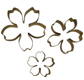 Conjunto de Cortadores de Mini Flor Primula para doces Conjunto de Cortadores de Mini Flor Primula para doces