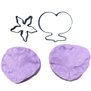 Kit Composto por 2 itens para fazer a Flor Orquídea Chuva de Ouro em Açúcar ou Biscuit