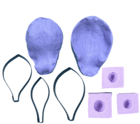 Kit Composto por 3 itens para fazer a Flor magnólia em Açúcar ou Biscuit