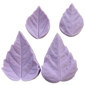 Molde de Silicone Frisador/Marcador de nervuras da Folha da Flor Hibisco