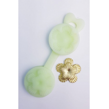 Molde de Silicone Frisador/Marcador de nervuras de flor, frisador de 2 partes, em formato de flor de ponta.
