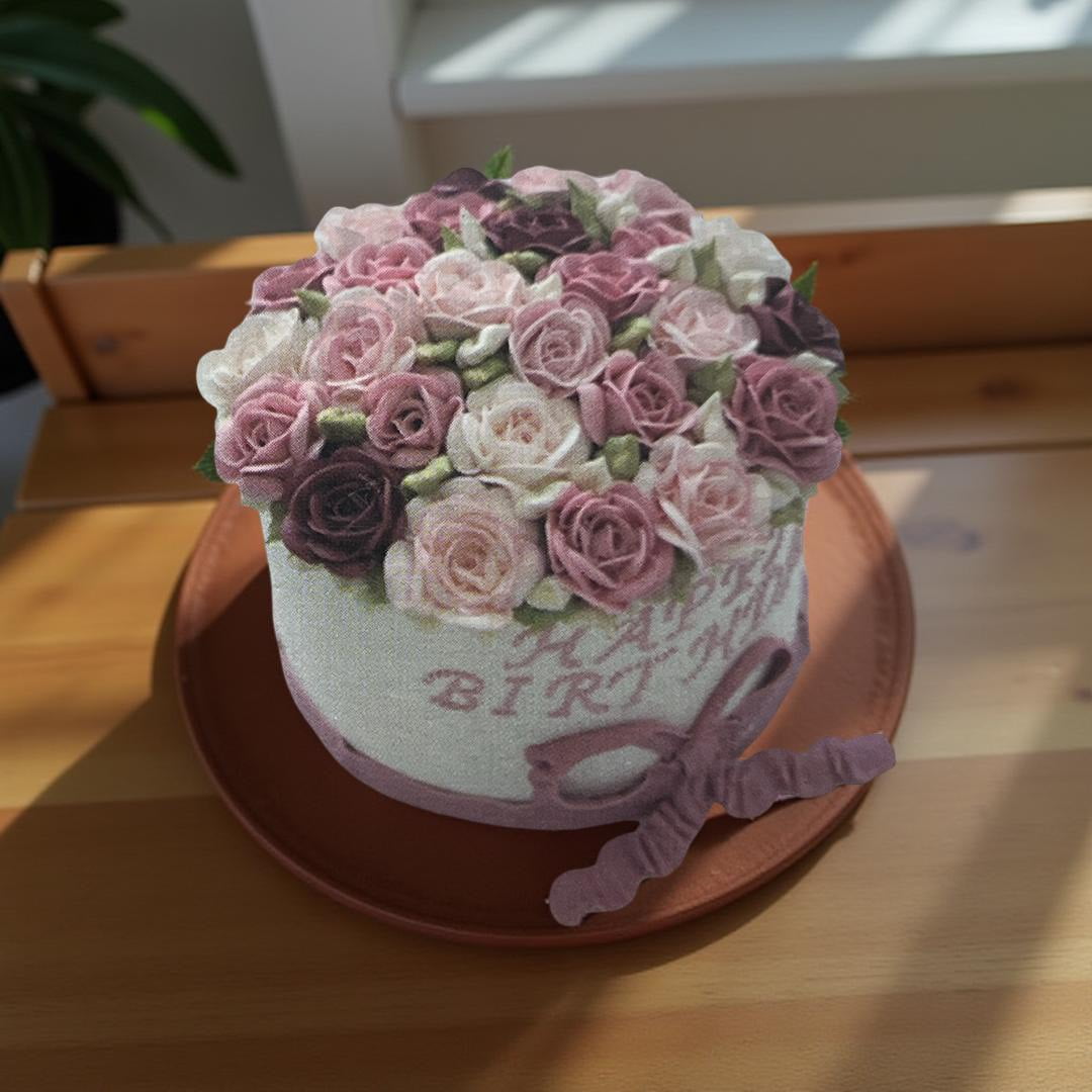 Kit de Tesoura Para Flor de Glacê e cremes, 2 bicos de confeitar e um pino/suporte