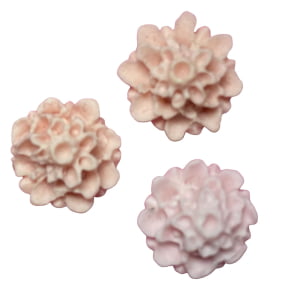 Molde de Silicone em formato de 3 Florzinhas para Doces Modelo 2