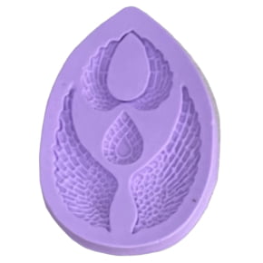 Molde de silicone com Forma de Asa de Anjo - Batizado