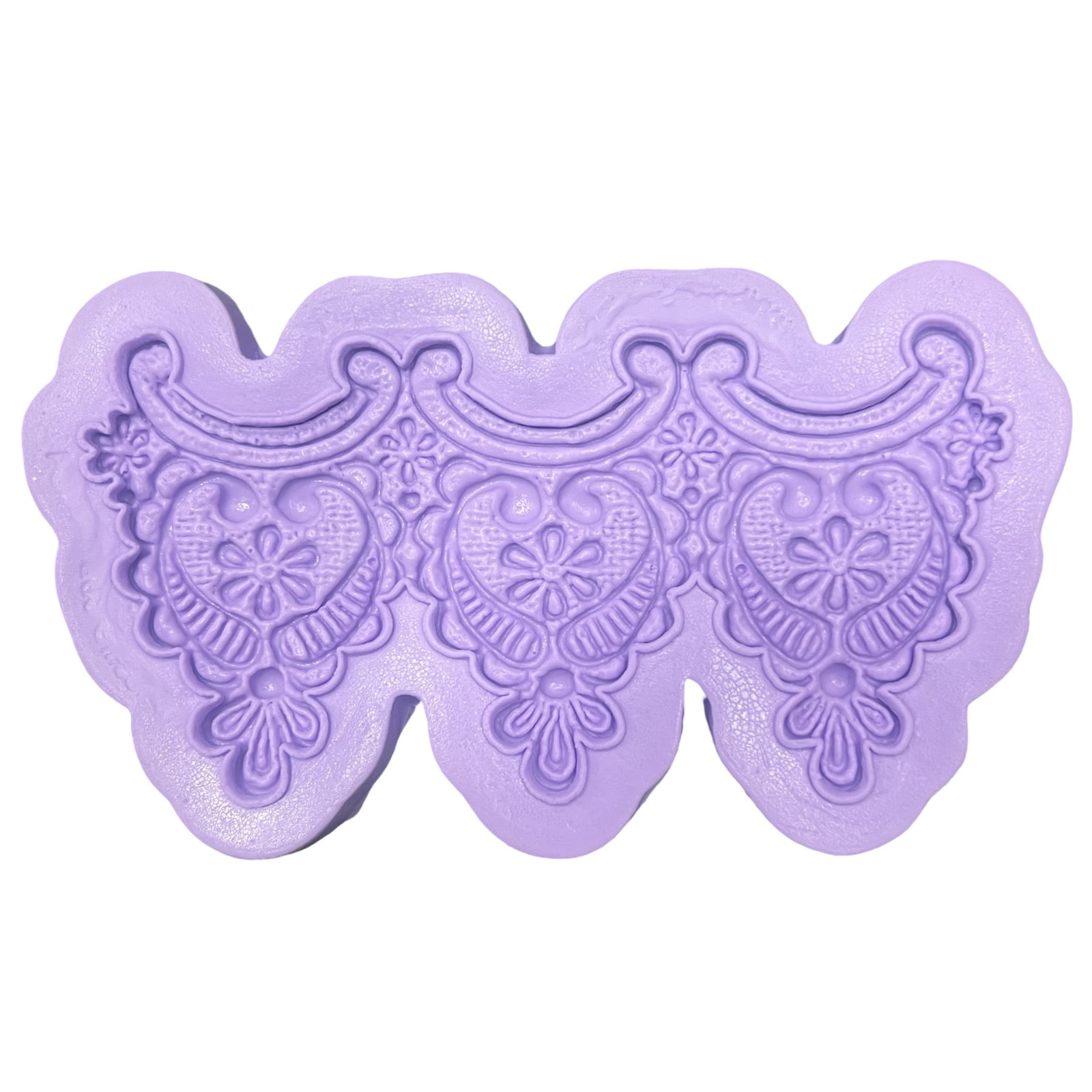 Molde de Silicone em Formato de renda Guipir flor e arabescos