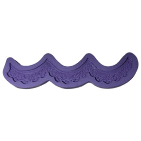 Molde de silicone com forma de Babado