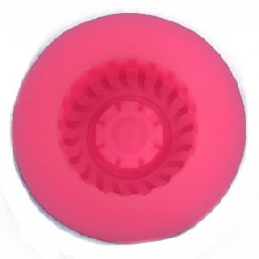Molde de Silicone com formato de roda pequena