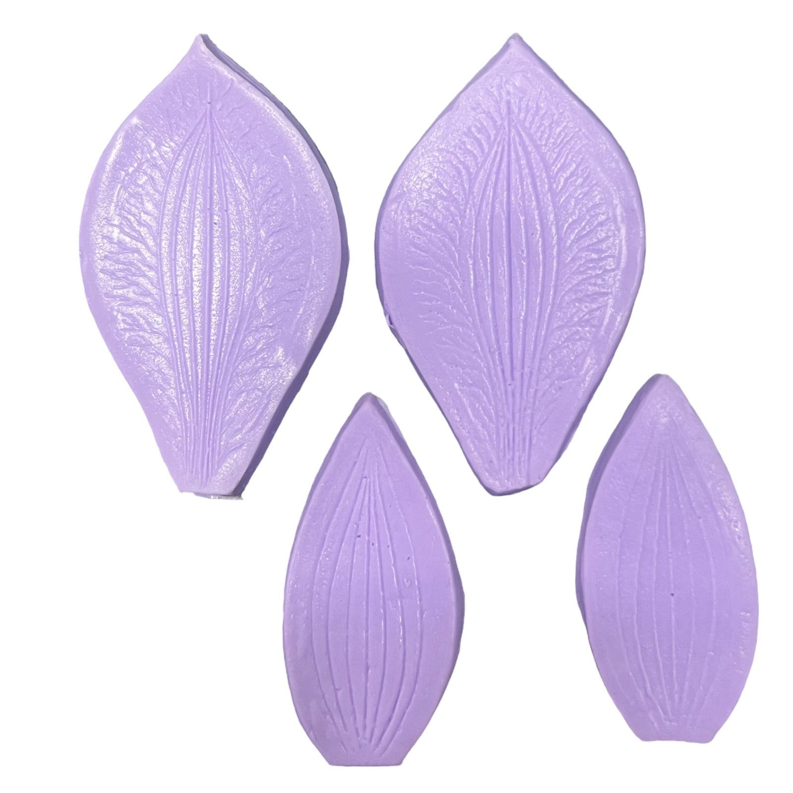 Molde de Silicone Frisador/Marcador de nervuras da Flor Astromelia dupla face
