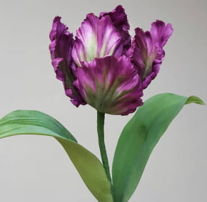 Molde de Silicone Frisador/Marcador de nervuras da Folha da Tulipa