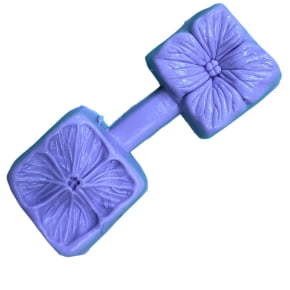 Molde de Silicone Frisador/Marcador de nervuras de flor, frisador de 2 partes, em forma de Hortência Hortensia
