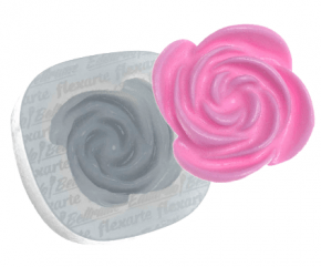 Molde de Silicone em formato de Rosa para brigadeiro