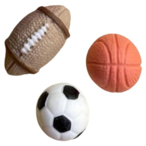 Molde de Silicone 3 Bolas diferentes - Futebol - Copa