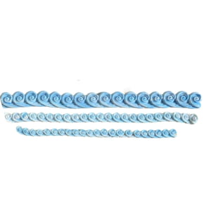 Molde de Silicone Barrado em Formato de Rococó Molde de Silicone Barrado em Formato de Rococó