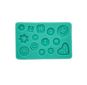 Molde de silicone em formato de Botão Botões com 14 cavidades