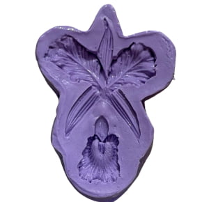Molde de Silicone em Formato da Orquídea Catléia Pronta