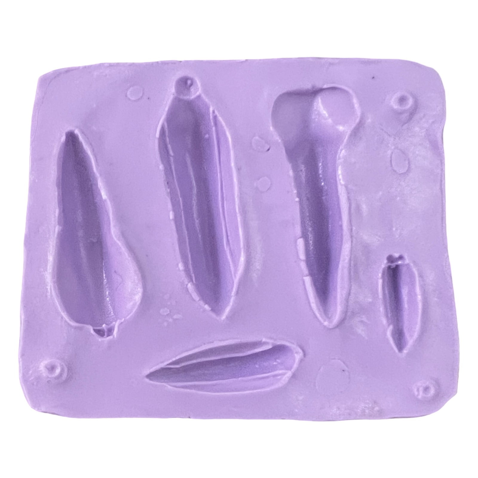 Molde de Silicone de Gargantas da Flor Orquídea com 5 cavidades