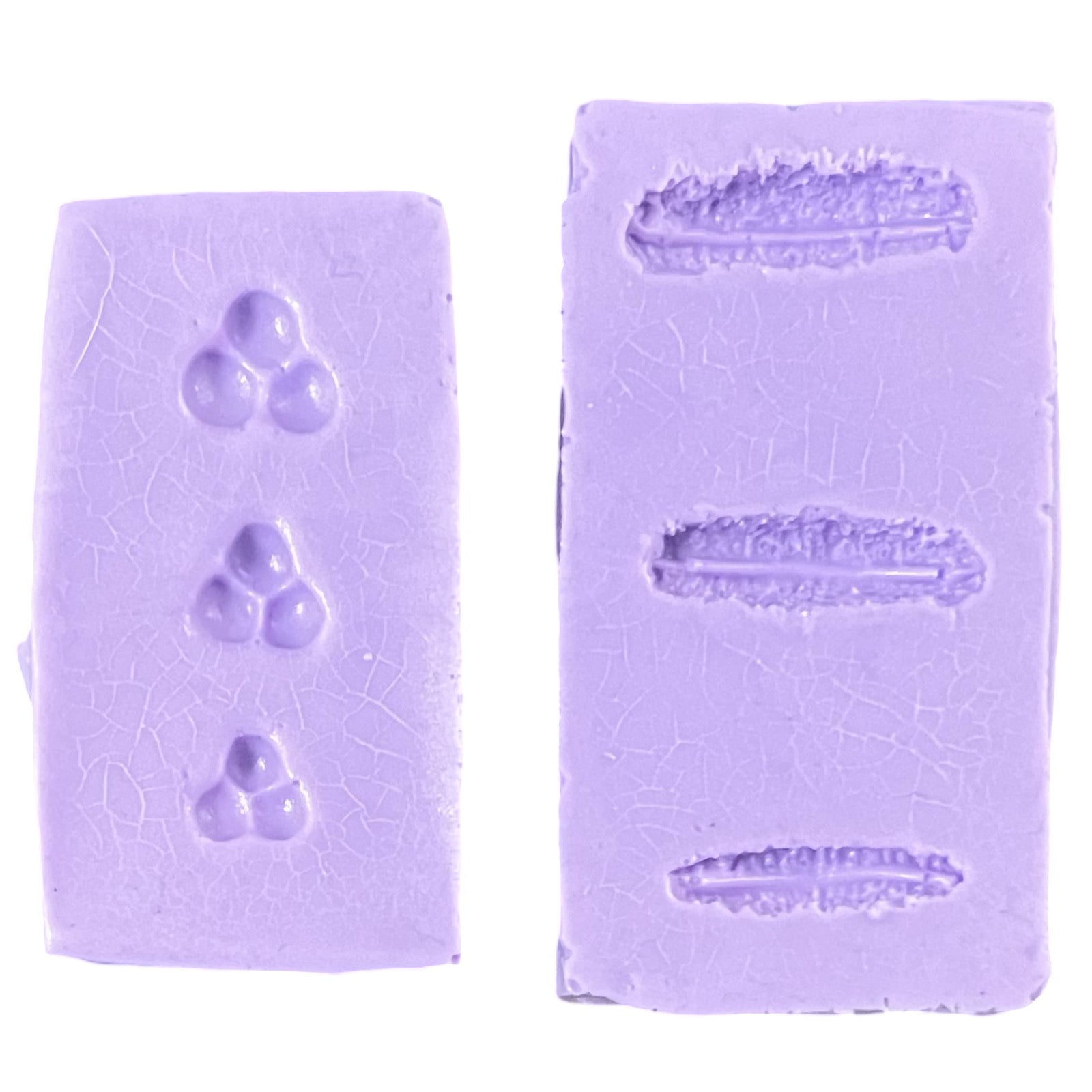 Molde de silicone do estame do Lírio em 3 tamanhos diferentes.