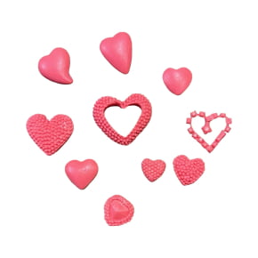 Molde de silicone em Formato de 11 tipos diferentes de Corações Coração