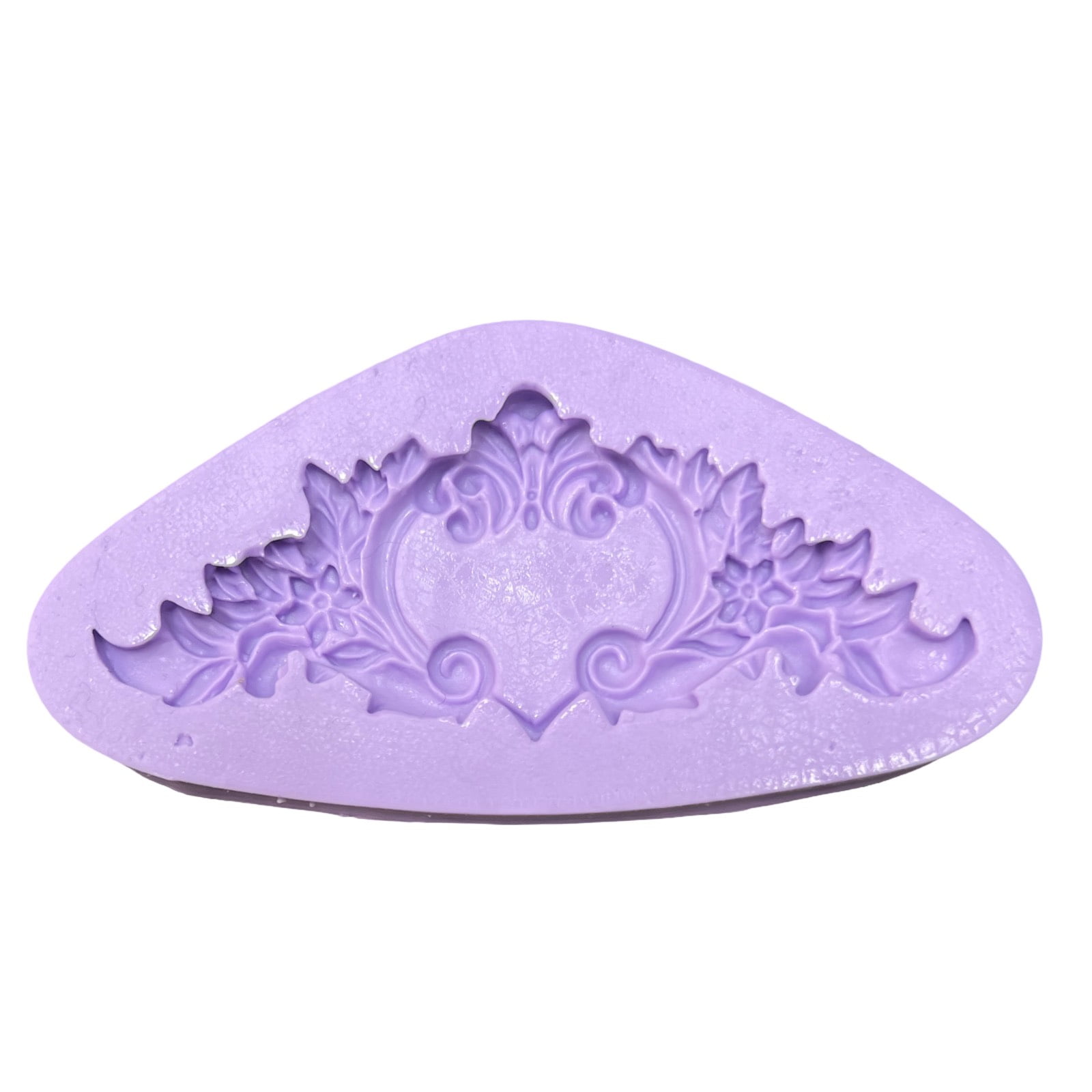 Molde de Silicone em Formato de Arabesco Medalhão