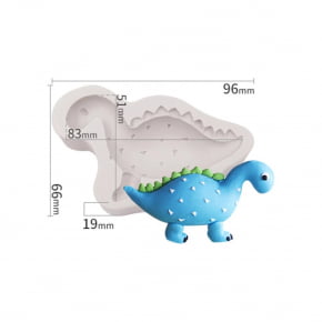 Molde de Silicone em formato de Dinossauro Baby