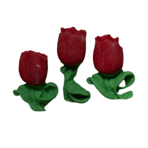 Molde de Silicone em formato de e Tulipas para Doce