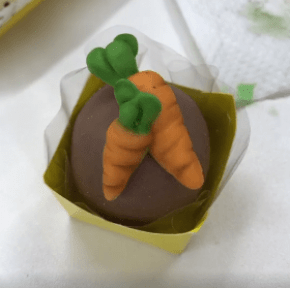 Molde de Silicone em formato de 2 tamanhos de Cenouras - Páscoa