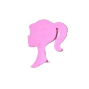 Molde de Silicone em formato de Mini Silhueta da Barbie para Doces