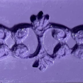 Molde de Silicone em Formato de Renda Guipir de Centro