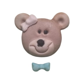 Molde de Silicone em formato de Rosto Cara de Urso