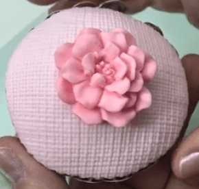 Molde de Silicone em formato Rosa Jóia com uma cavidade