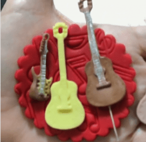 Molde de silicone Guitarra e Violão
