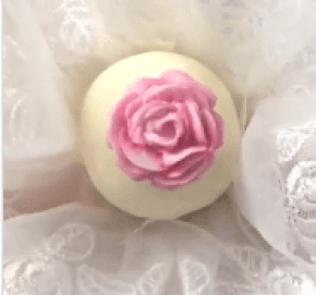 Molde de silicone em formato de Rosas de tamanhos variados com 4 cavidades
