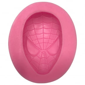 Molde de Silicone em Formato do Rosto do Homem Aranha Super Herói Vingadores