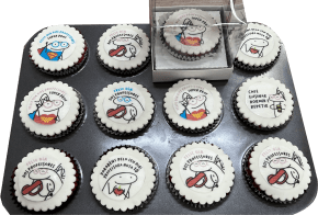 Papel Arroz formato A4 - COM 15 ARTES PARA CUPCAKES E PIRULITOS - FLORK - EDIÇÃO DIA DOS PROFESSORES