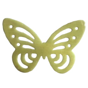 Apliques destacáveis em Papel Arroz - Borboletas Amarelas com 24 unidades Apliques destacáveis em Papel Arroz - Borboletas Amarelas com 24 unidades