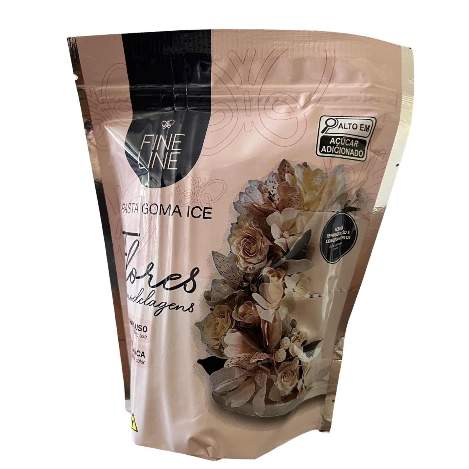 Pasta Goma Massa para Flores e Modelagem 500g BRANCA - Fine Line